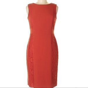 Adrianna Papell Red/orange lace Dress